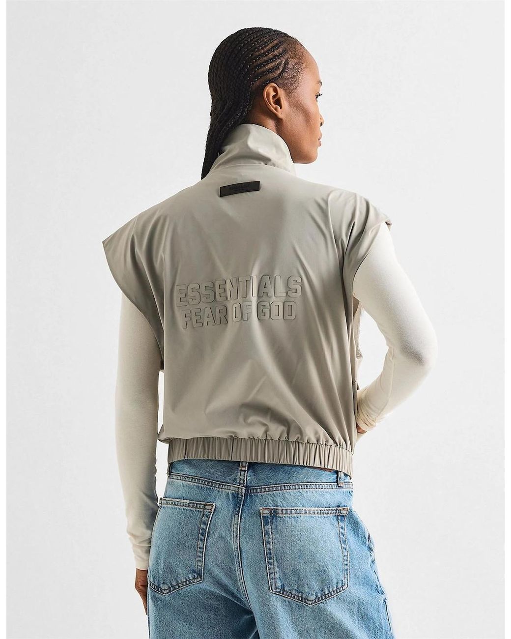 Fear Of God White Strappy Crop Top