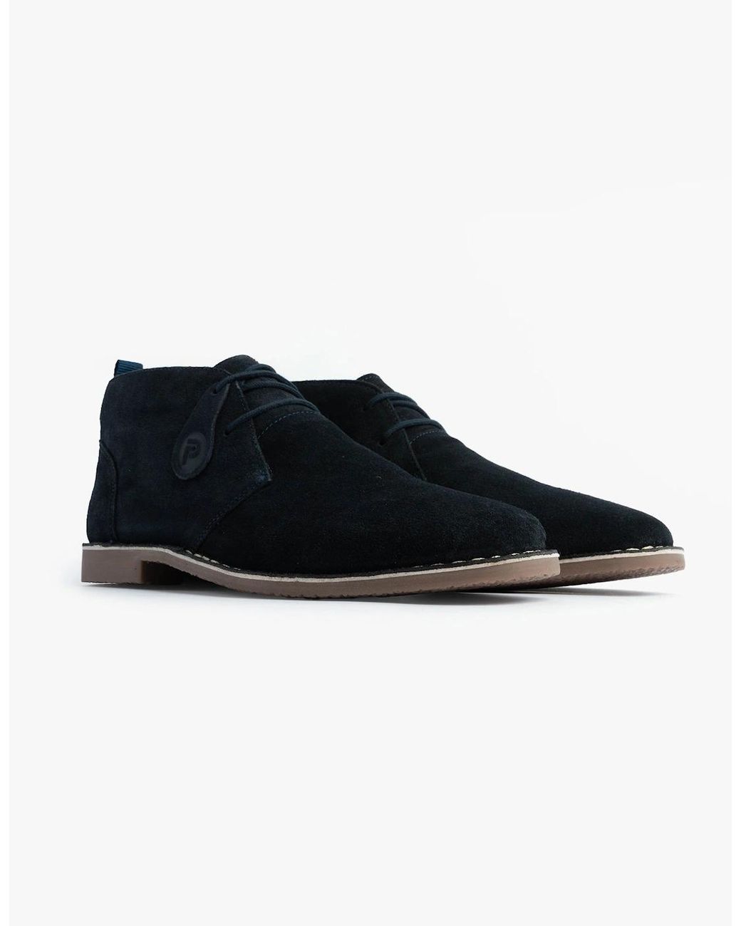 Popps Black Vespa Desert Boots