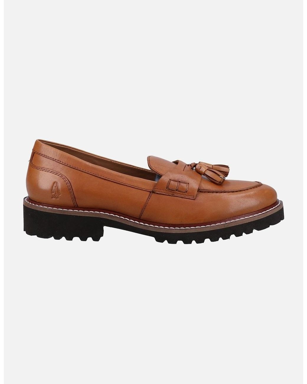 Hush Puppies Brown Ginny Leather Tan Loafers