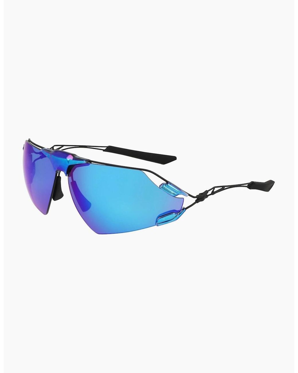 Nike Blue Edge Wrap Sunglasses for men
