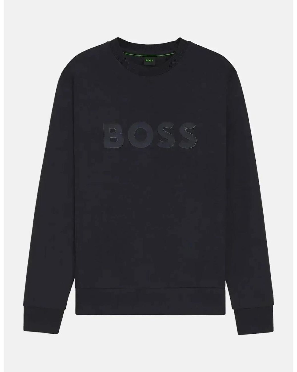 Boss Blue Boss Salbo Sandwich Logo Sweatshirt Dark for men