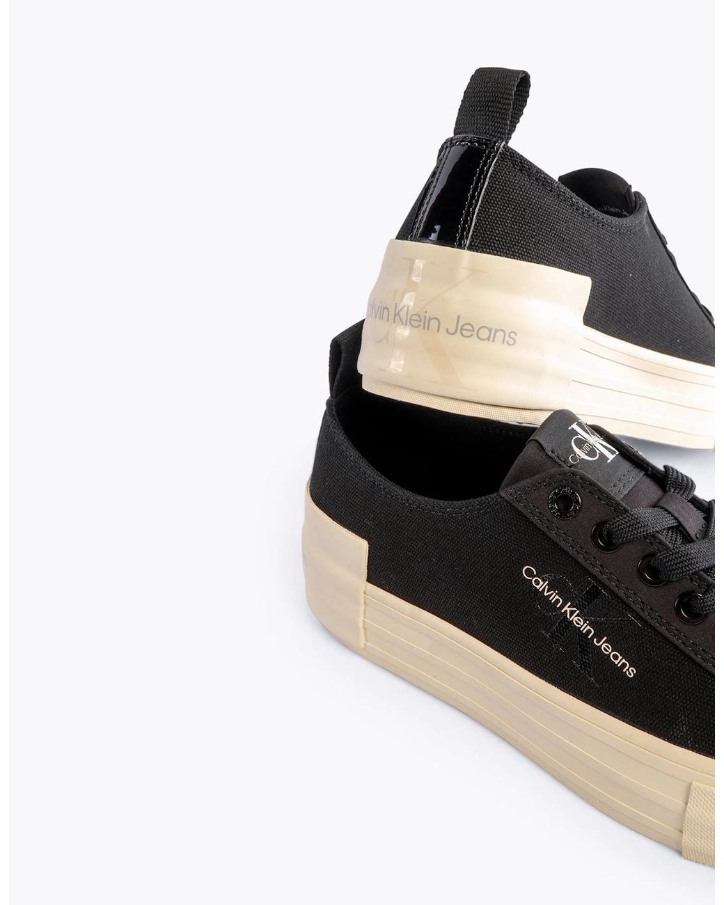 Calvin Klein Black Bold Vulcanised Trainers/Creamy