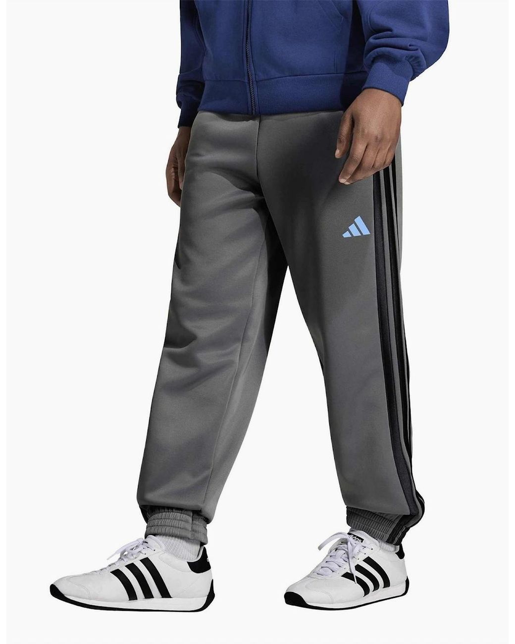 Adidas Gray Stadium Fleece Joggers for men