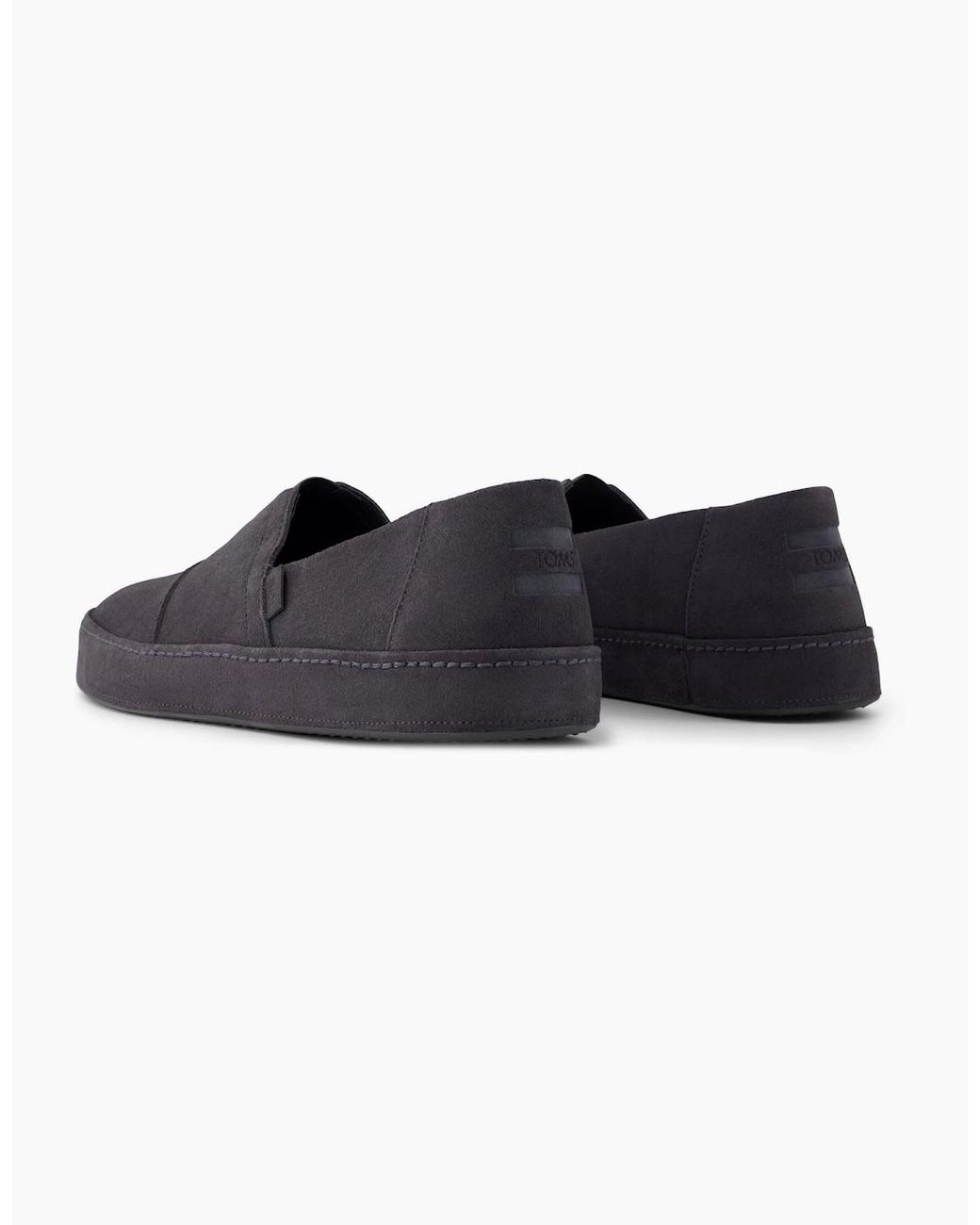 TOMS Blue Alpargata Premium Leather Forged Iron Espadrilles for men