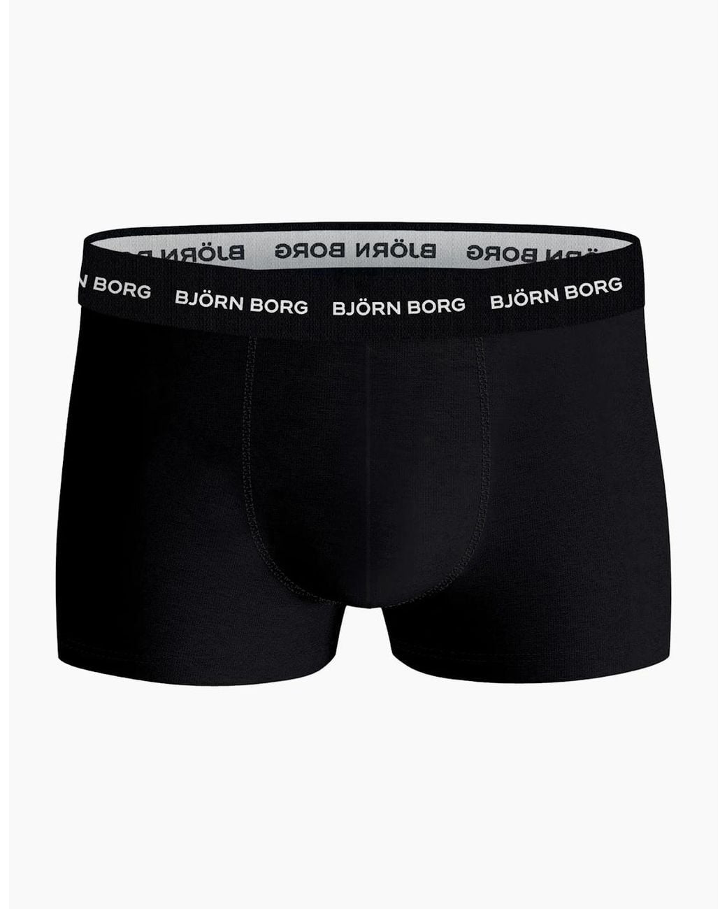 Björn Borg Blue 3-Pack Fern Leaf Print Boxer Trunks for men