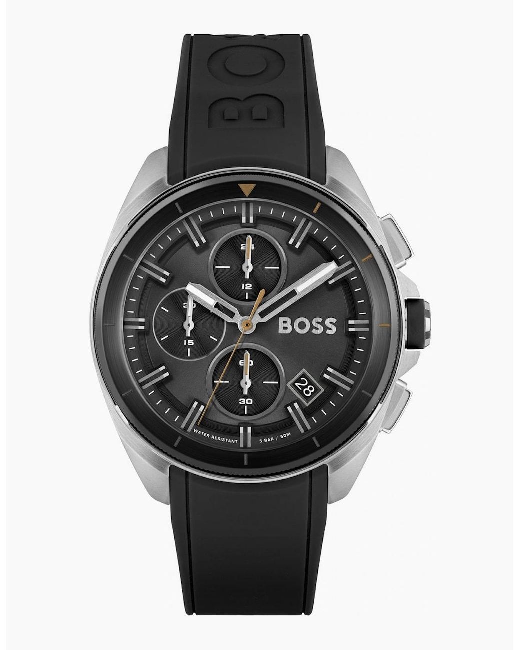 Boss Black Volane Rubber Strap Watch for men