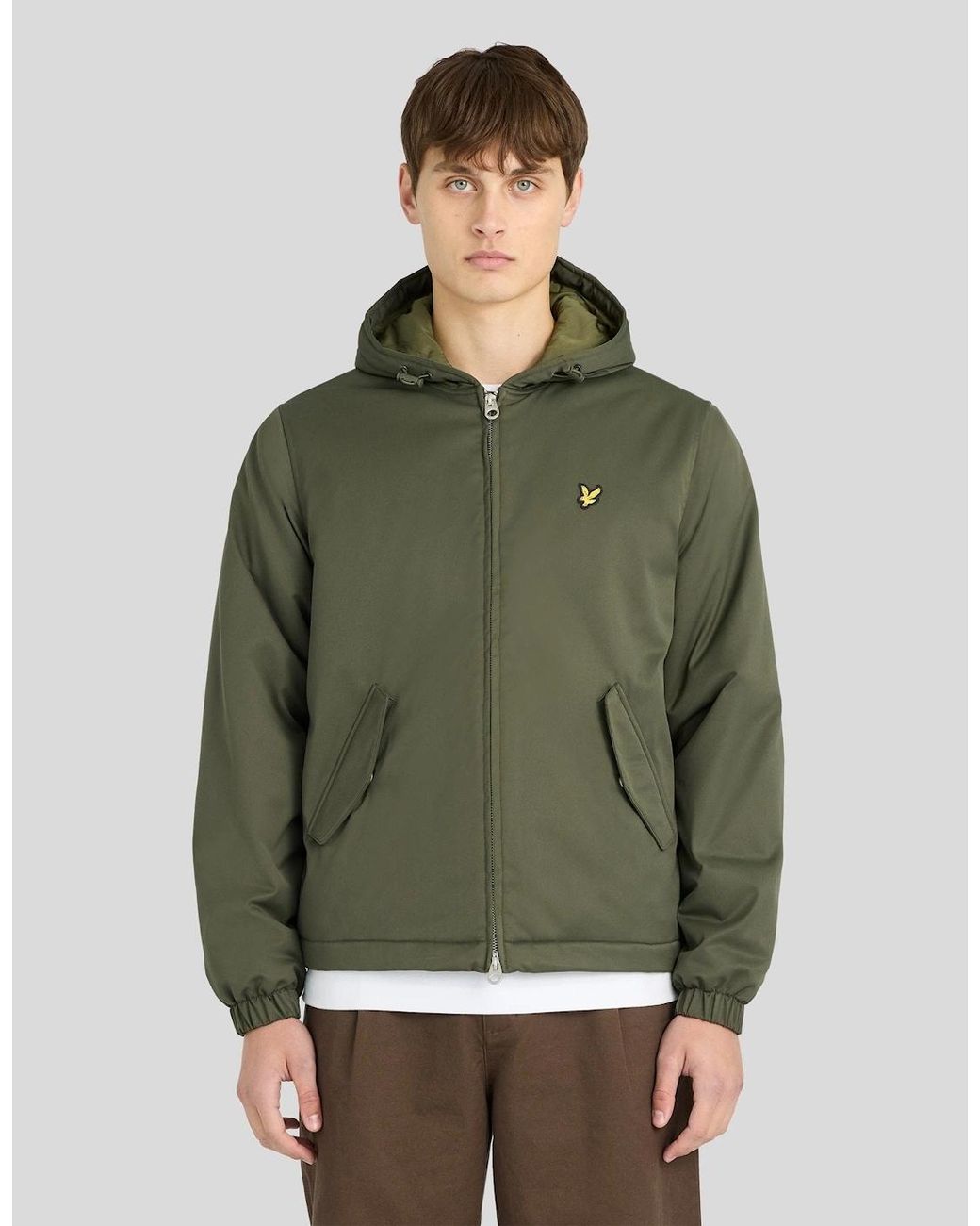 Lyle & Scott Green Padded Water Resistant Jacket for men