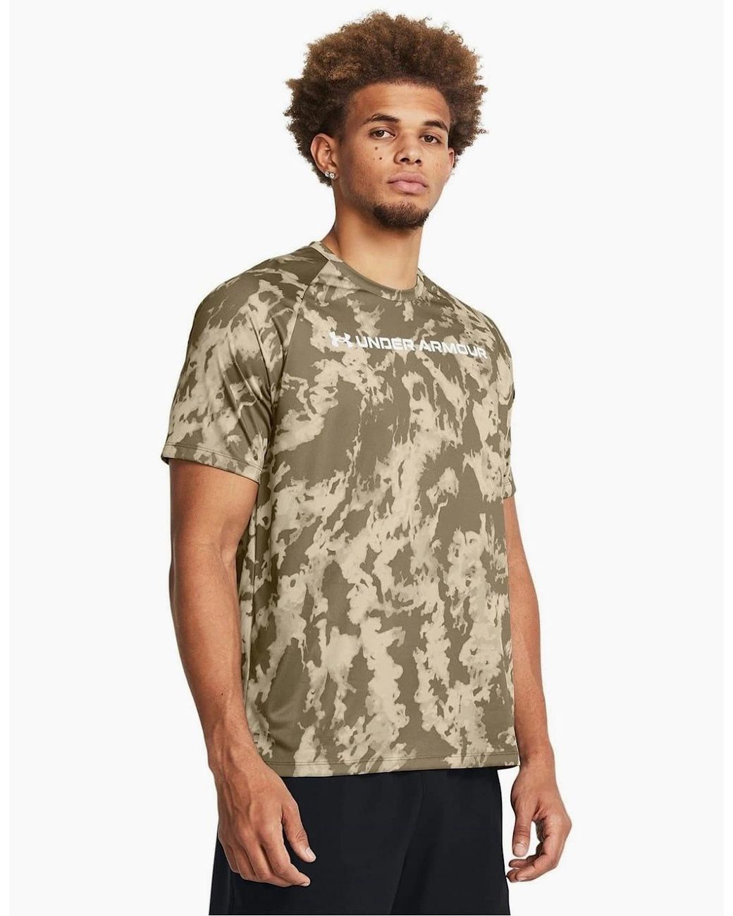 Under Armour Multicolor Tech Camo Regular Fit T-Shirt for men