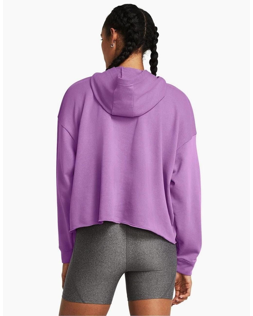 Under Armour Purple Rival Terry Crew Sweatshirt