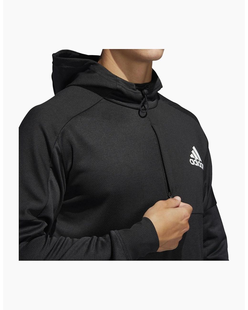 Adidas Black Du2555 Hoodies Long Sleeve Team Issue Gym Workout Hooded Sweatshirts for men
