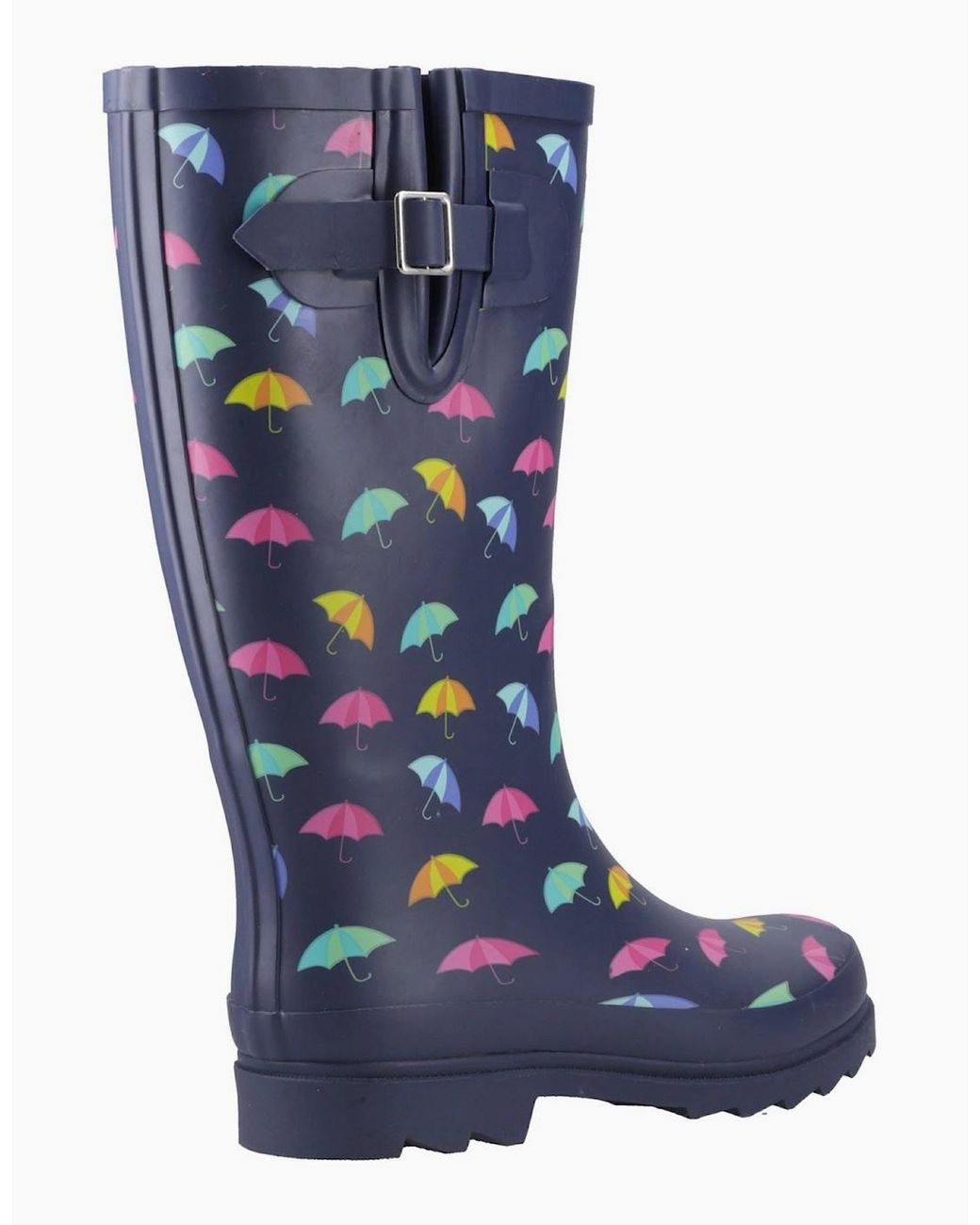 Cotswold Blue Cleeve Tall Rubber Wellington Boots