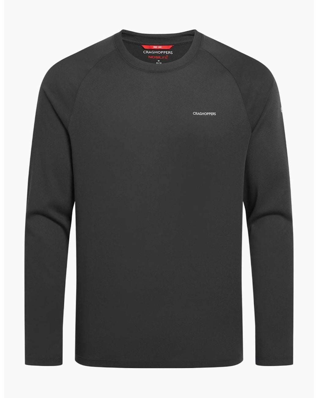 Craghoppers Gray Nour Nosilife Long-Sleeved T-Shirt for men