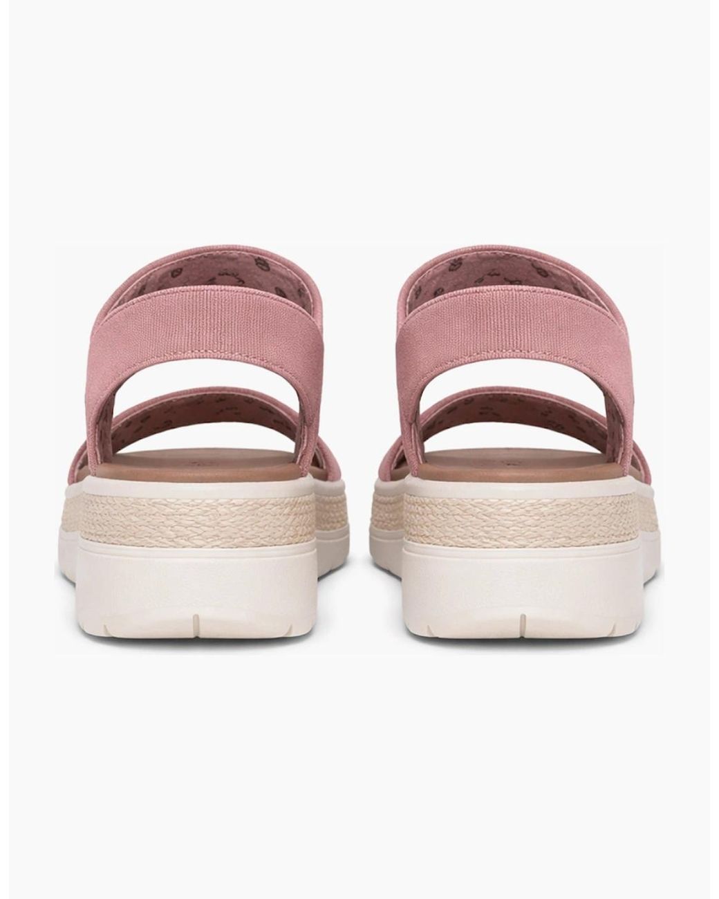 Skechers Pink Bobs Sun Ray Ankle Strap Sandals Rose