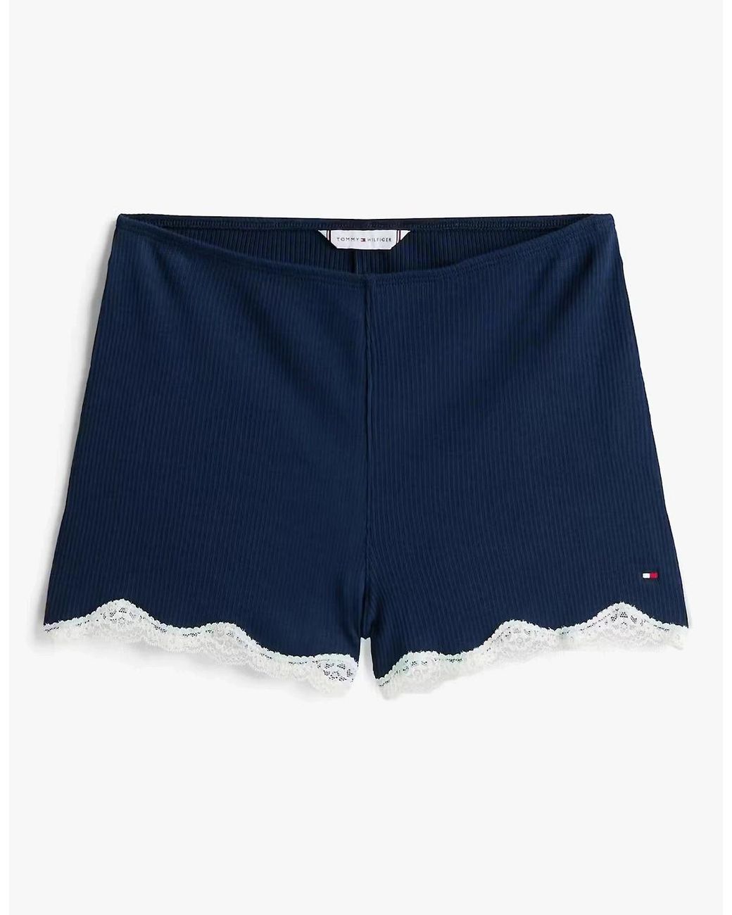 Tommy Hilfiger Blue Lace Cami Short Pj Set Dark Night