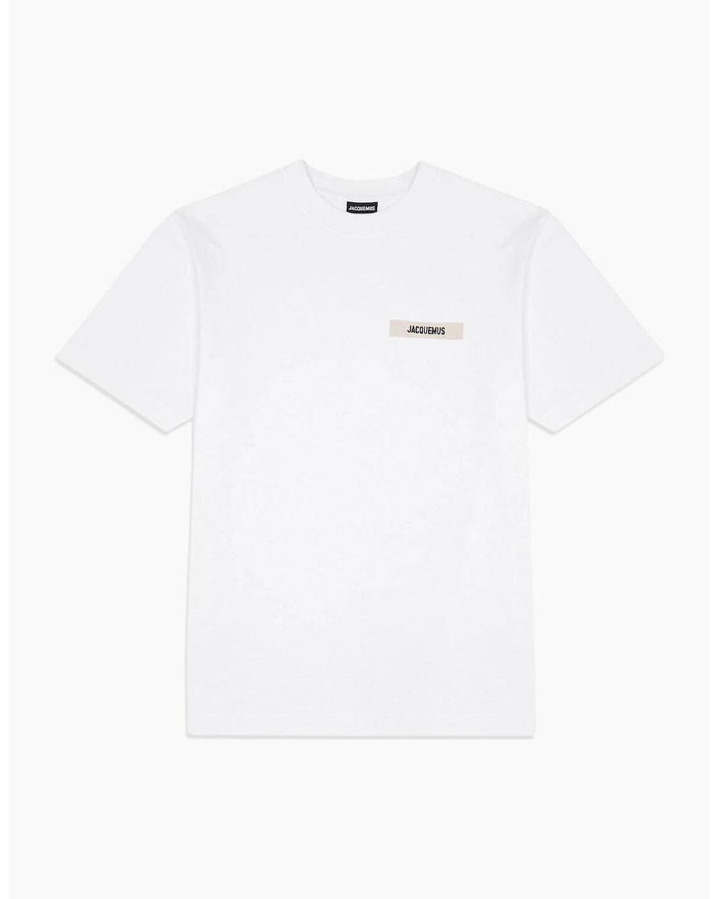 Jacquemus White T-Shirt With Logo for men