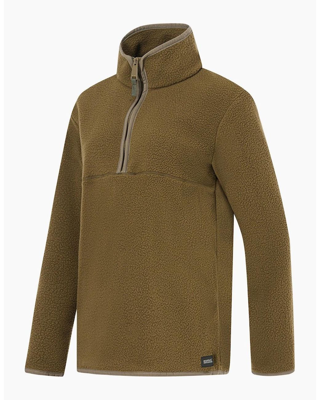 Regatta Green Ladies Frankie Borg Half Zip Fleece