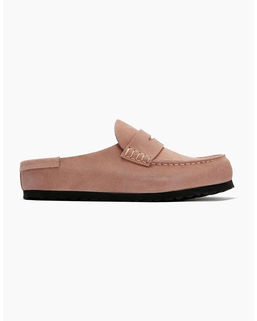 Birkenstock Clogs Pink Birkenstock Naples Suede Clay Regular Clogs