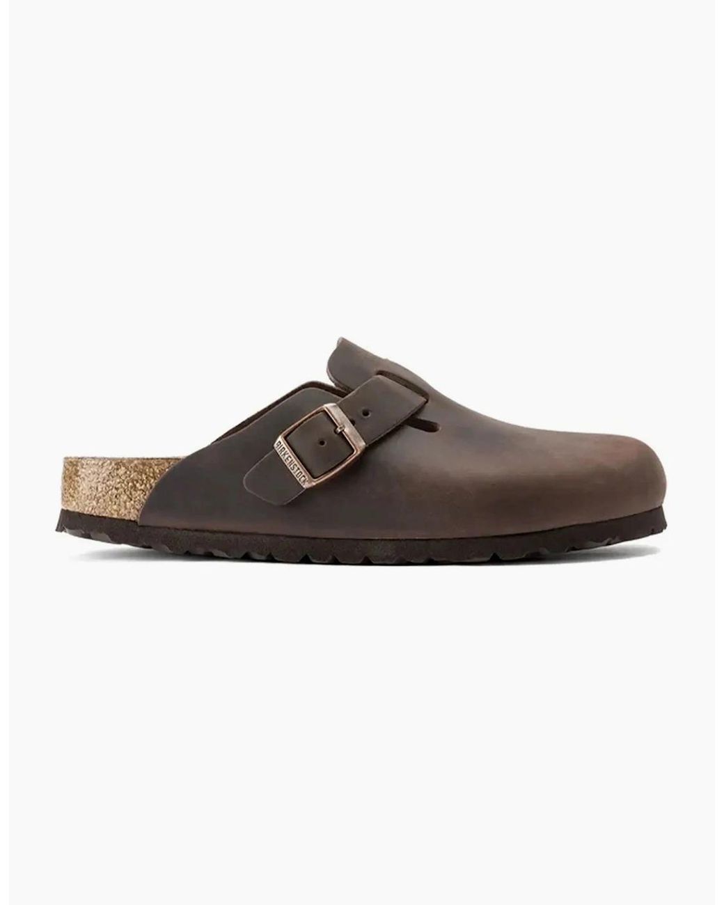 Birkenstock Boston Brown Oiled Leather Clog Habana for men