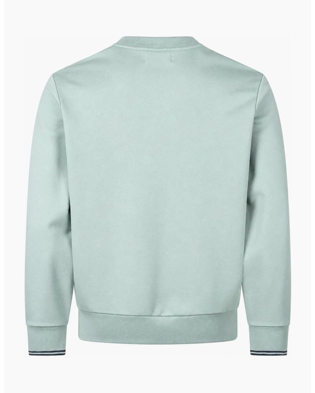 Fred Perry Blue Crew Neck Sweatshirt/Dark Airforce for men