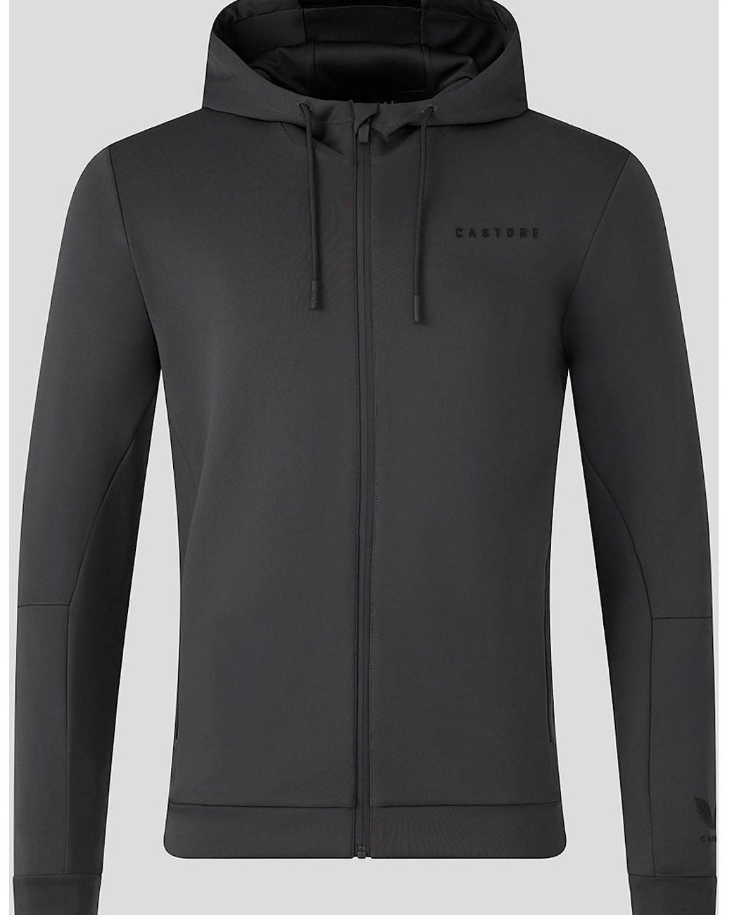 Castore Black Flex Full Zip Hooded Sweatshirt for men