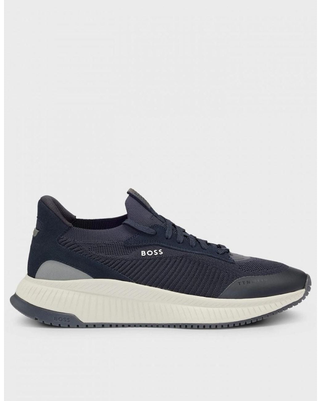 Boss Blue Boss Ttnm Evo Trainers With Knitted Uppers for men
