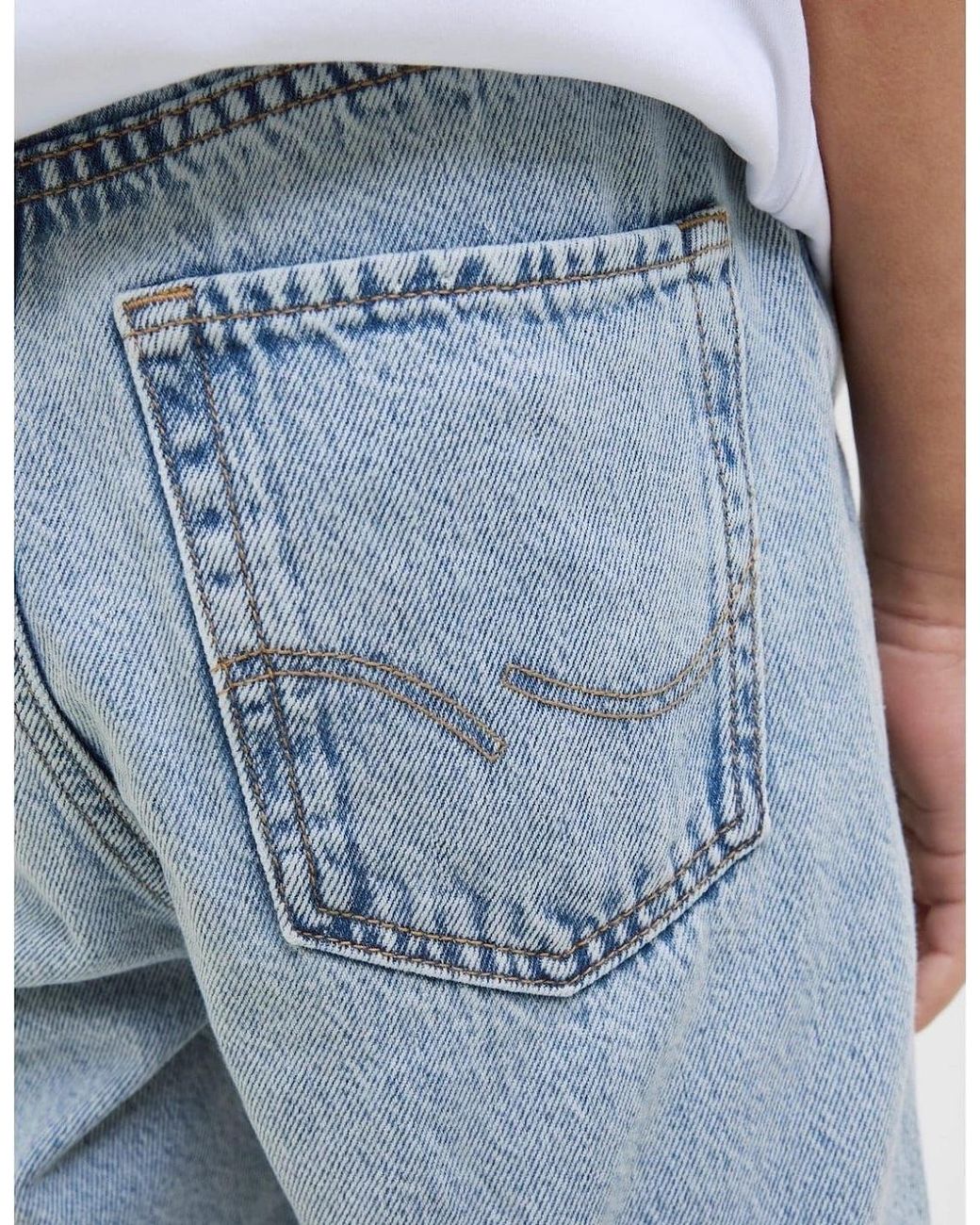 Jack & Jones Blue Chris Wide Leg Relaxed Fit Jeans