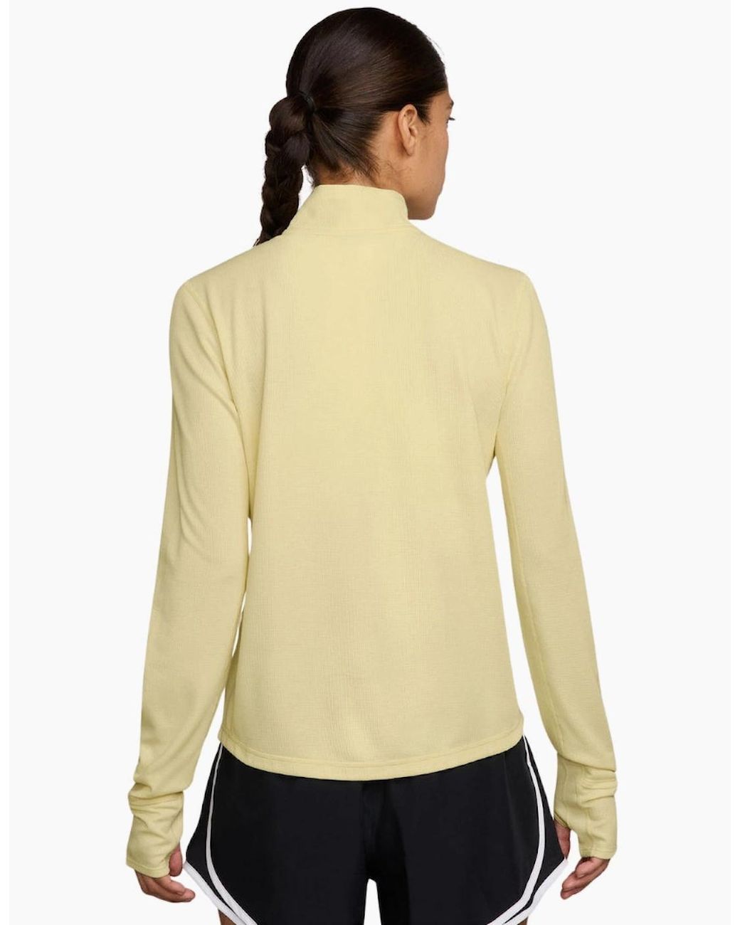Nike Yellow Dri-Fit Trail Longsleeve 1/2-Zip Top