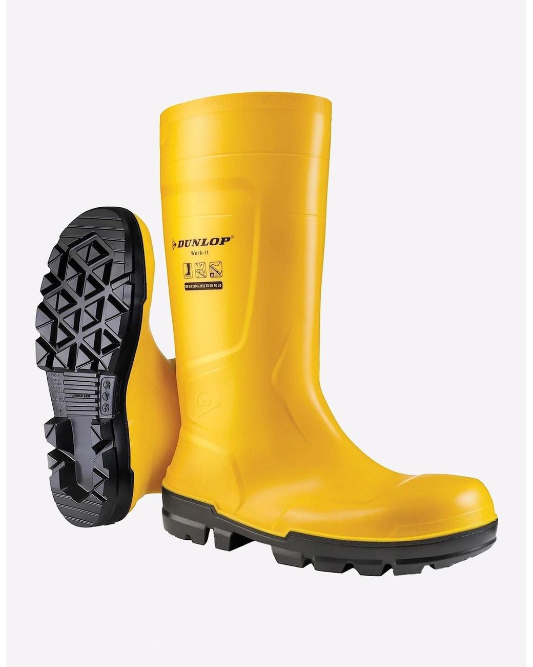 Dunlop Yellow Work-It Waterproof Safety Wellingtons