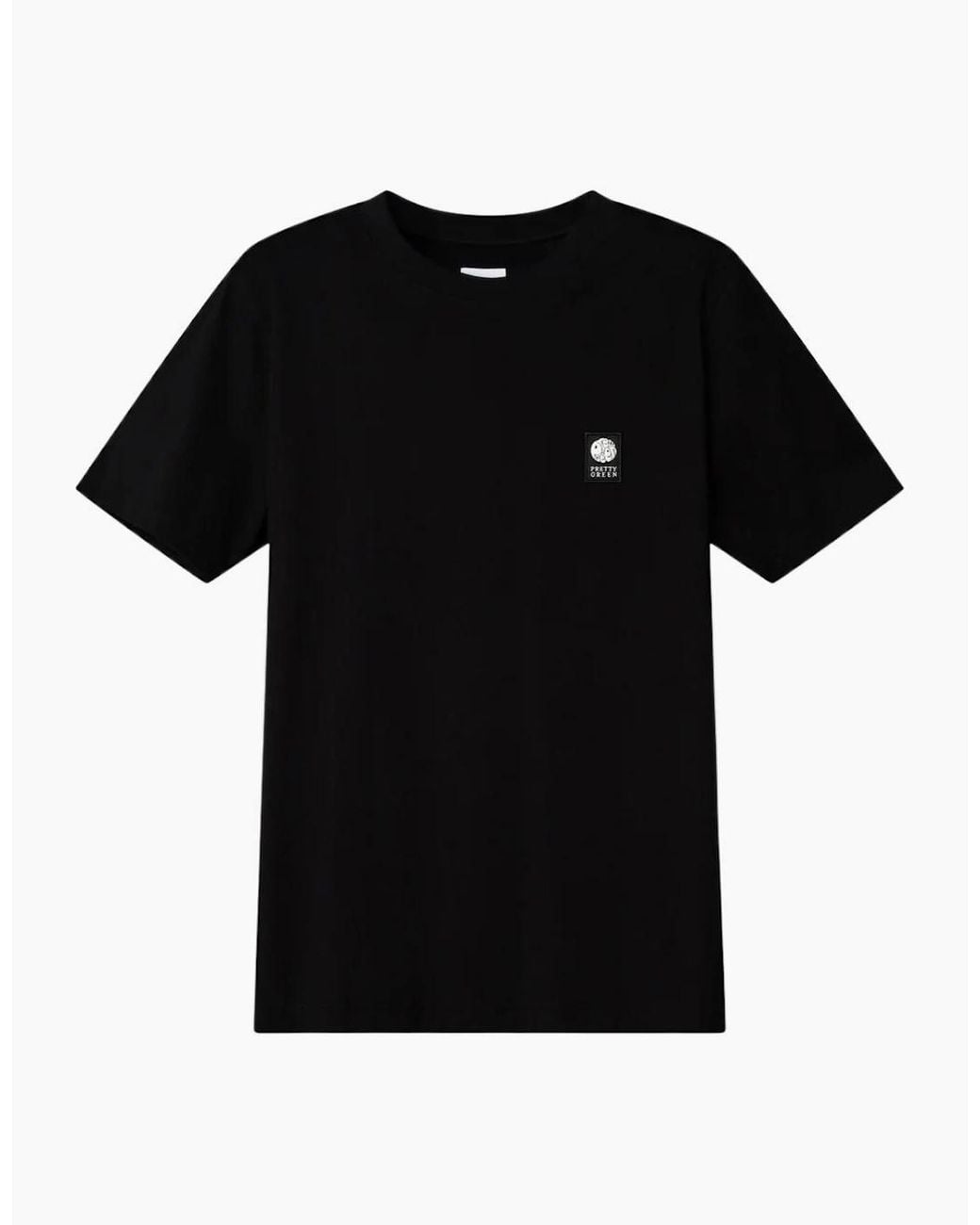 Pretty Green Black Sinclair Ss T-Shirt for men