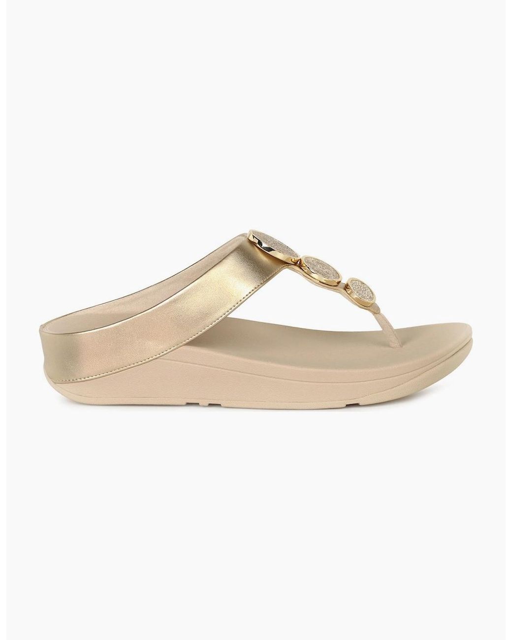 Fitflop White Halo Toe Post Sandals