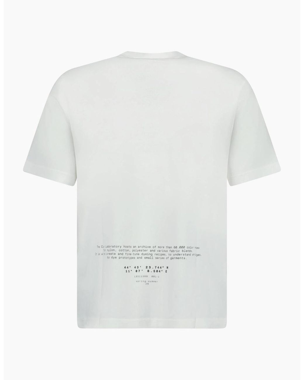 Stone Island White Organic Cotton Jersey T-Shirt for men