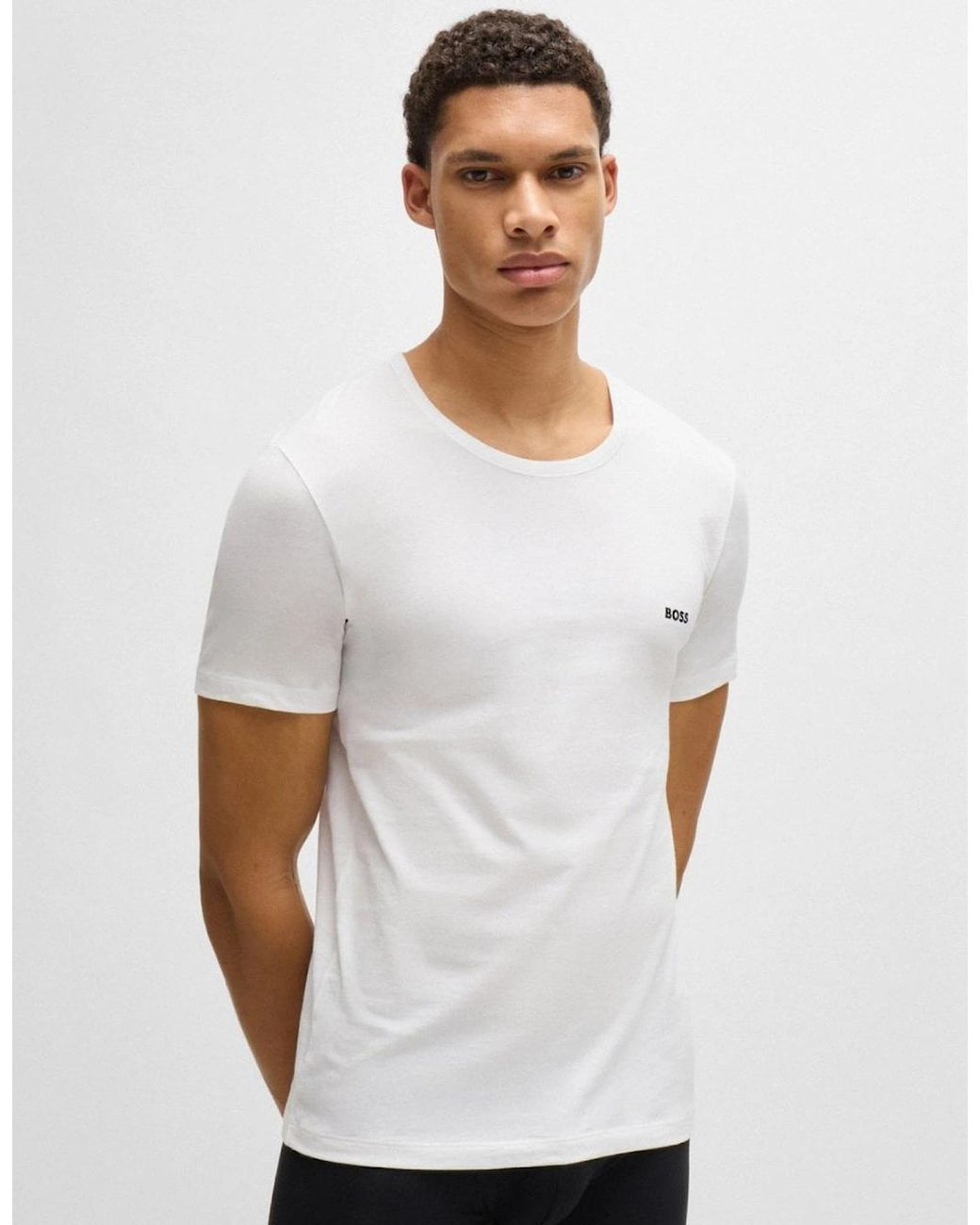 Boss Green Boss 3 Pack Classic Regular Fit Crew Neck T-Shirts for men