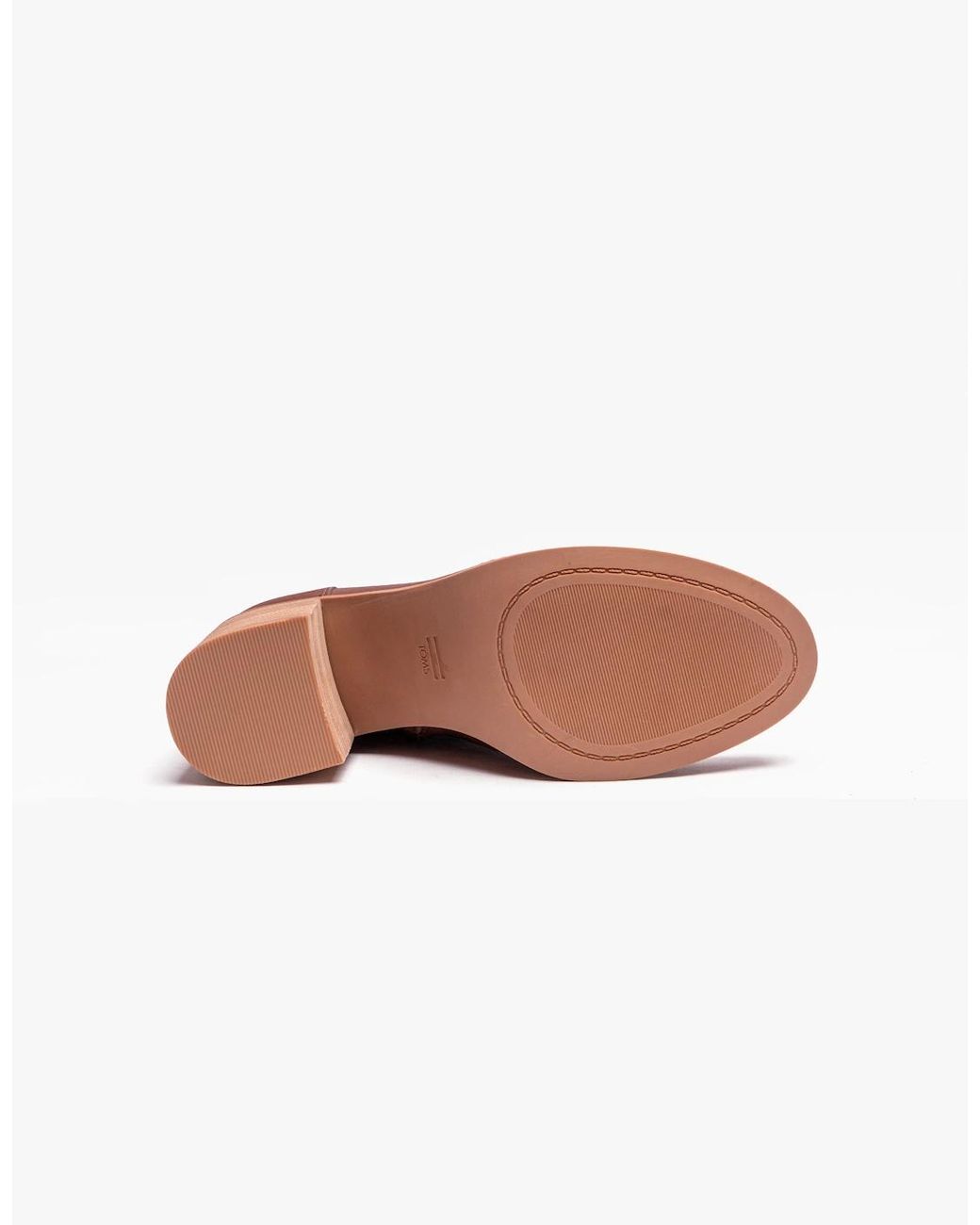TOMS Red Evelyn Boots Chestnut