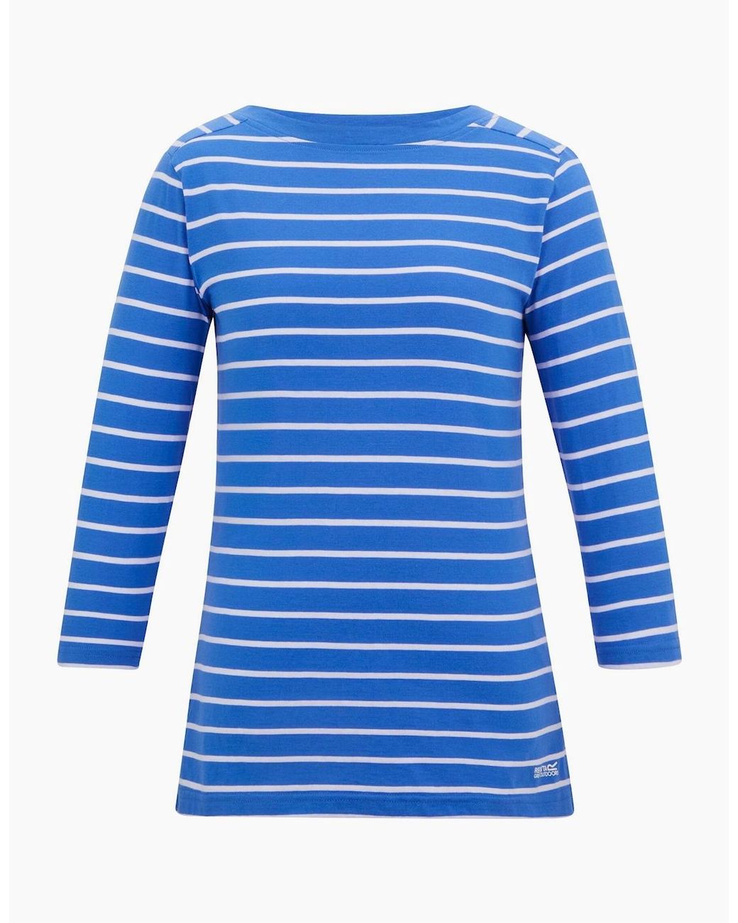 Regatta Blue Ladies Baylette Ii Striped T-Shirt