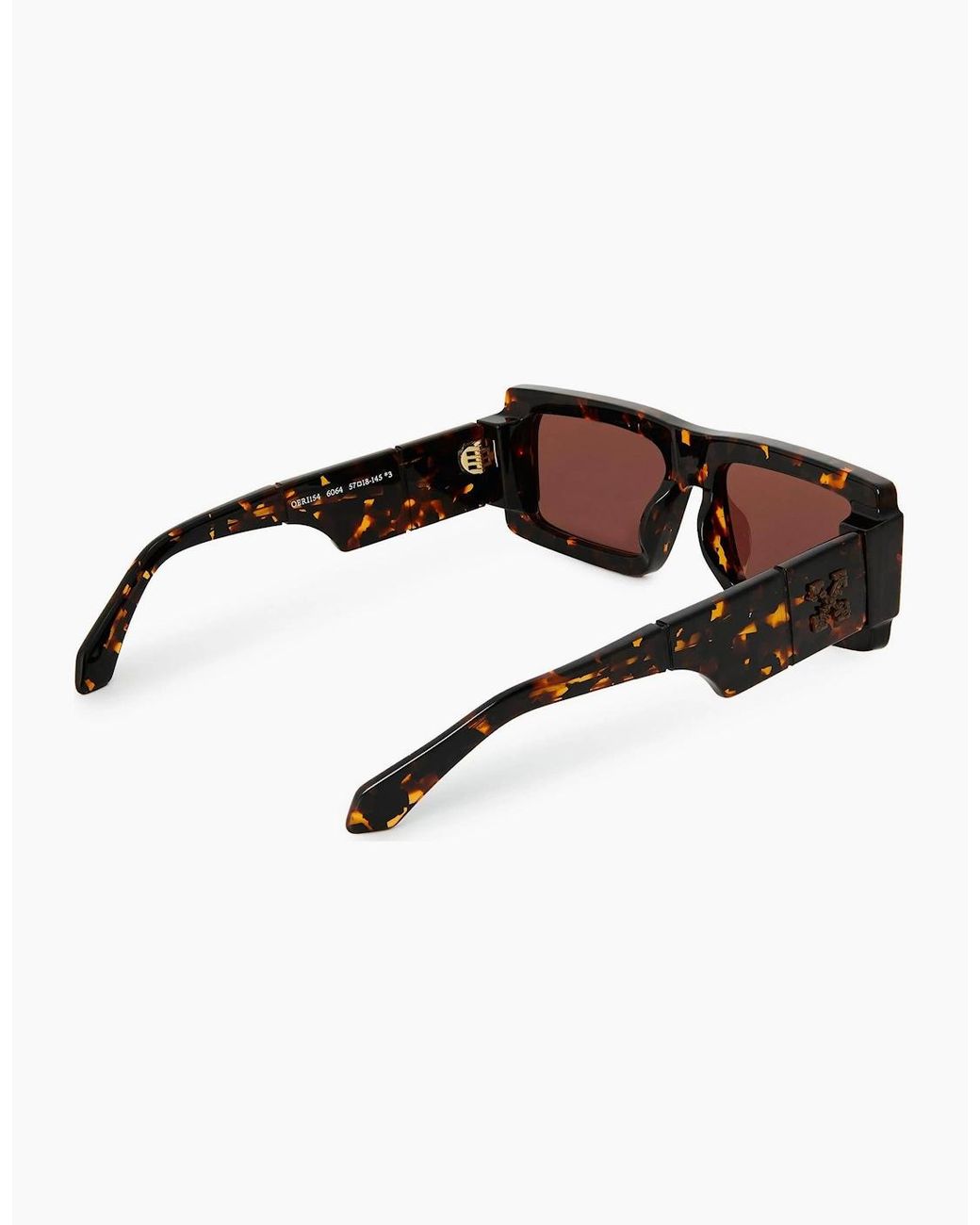 Off-White c/o Virgil Abloh Brown Off Cody Sunglasses for men