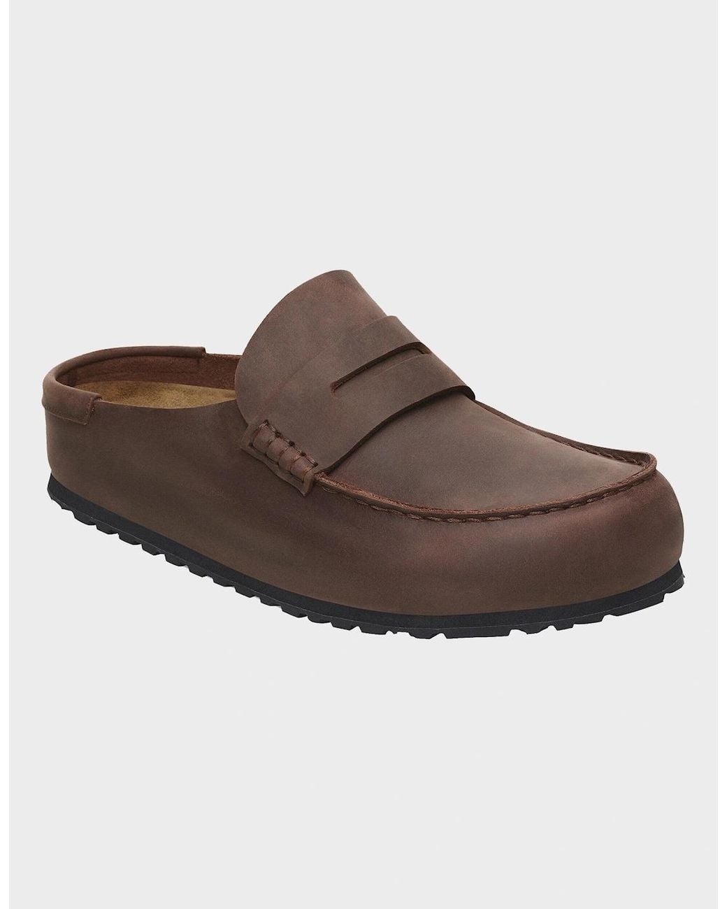 Birkenstock Clogs Brown Birkenstock Naples Wrapped Oiled Leather Clogs
