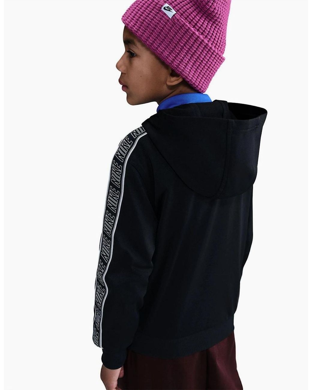 Nike Blue Nsw Club Hooded Long Sleeve Sweatshirt