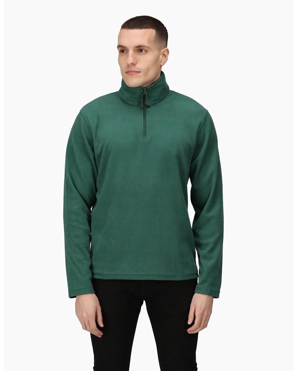 Regatta Green 170 Series Anti-Pill Zip Neck Micro Fleece for men