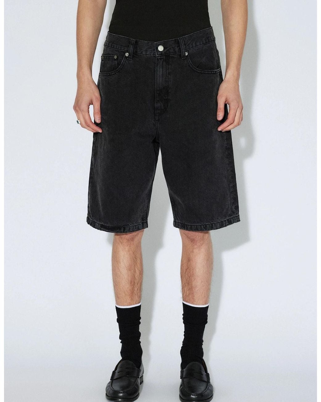 Dr. Denim Black Omar Denim Shorts