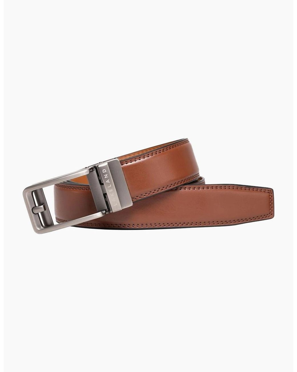 Lakeland Leather Brown Rigg Ratchet Belt