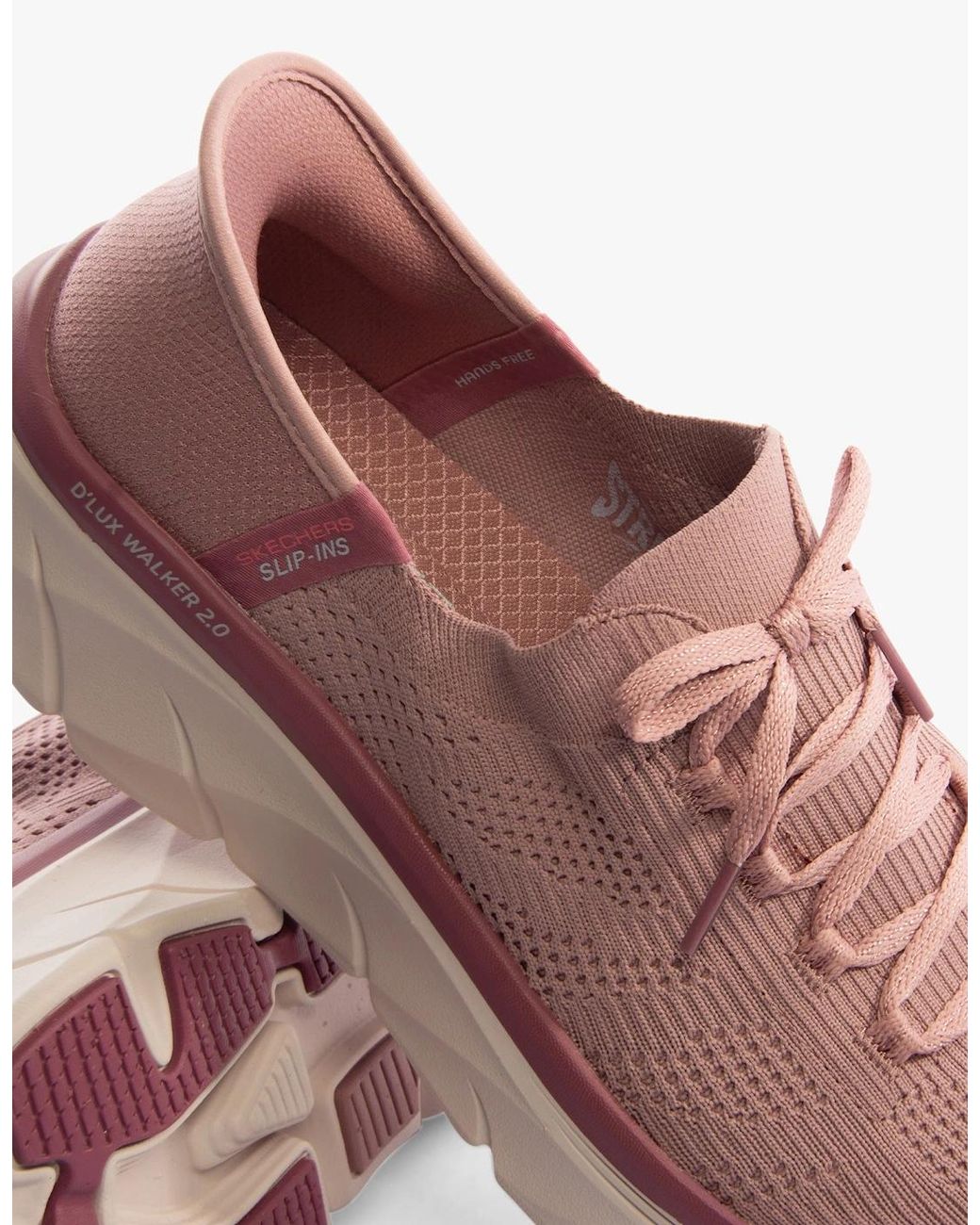 Skechers Pink 150105/Dkmv D'Lux Walker 2.0-Thrill Movem Trainers Dark Mauve