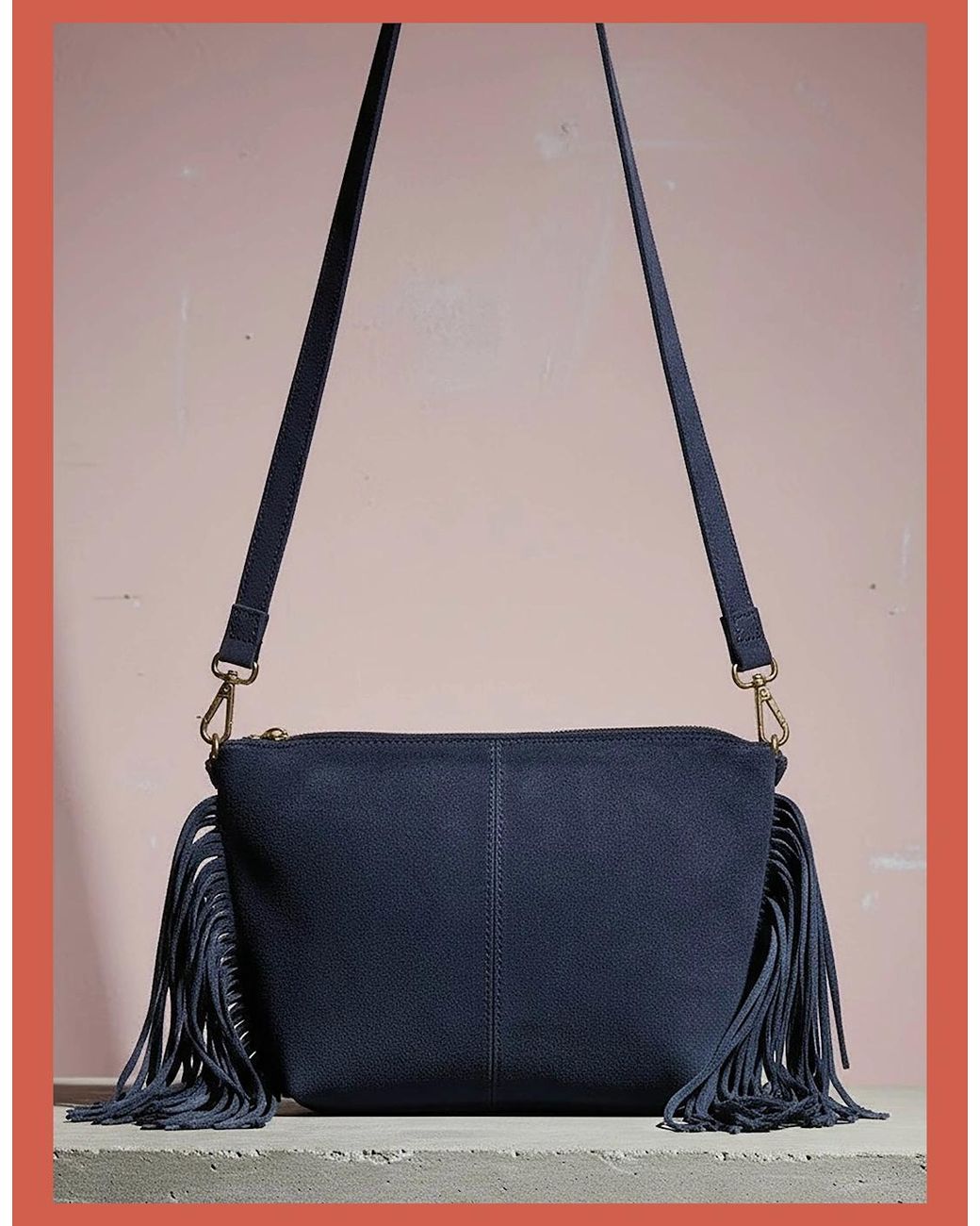 Nooki Design Blue Kingston Tassle Cross Body Bag