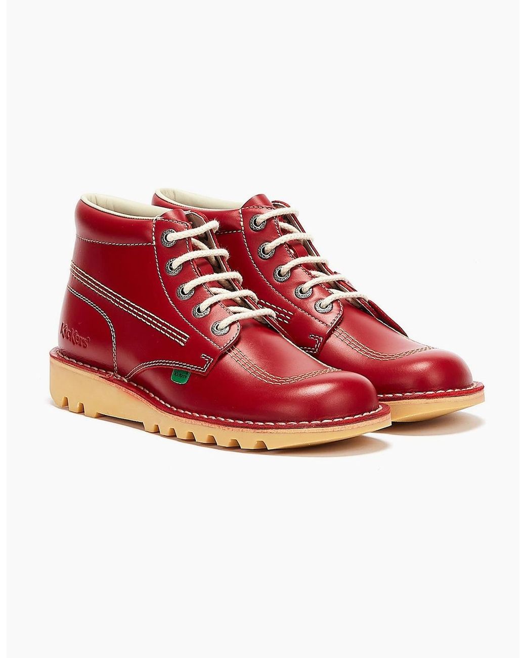 Kickers Red Kick Hi Leather Boots for men