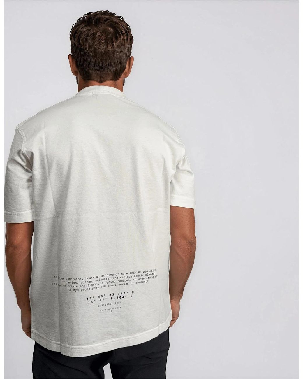 Stone Island White Organic Cotton Jersey T-Shirt for men