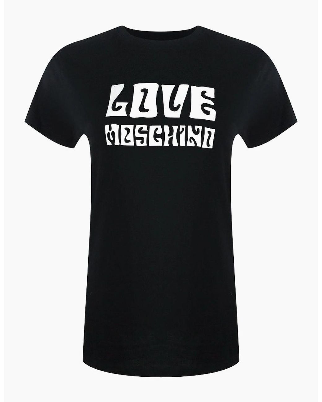 Love Moschino Black Groovy Logo T-Shirt
