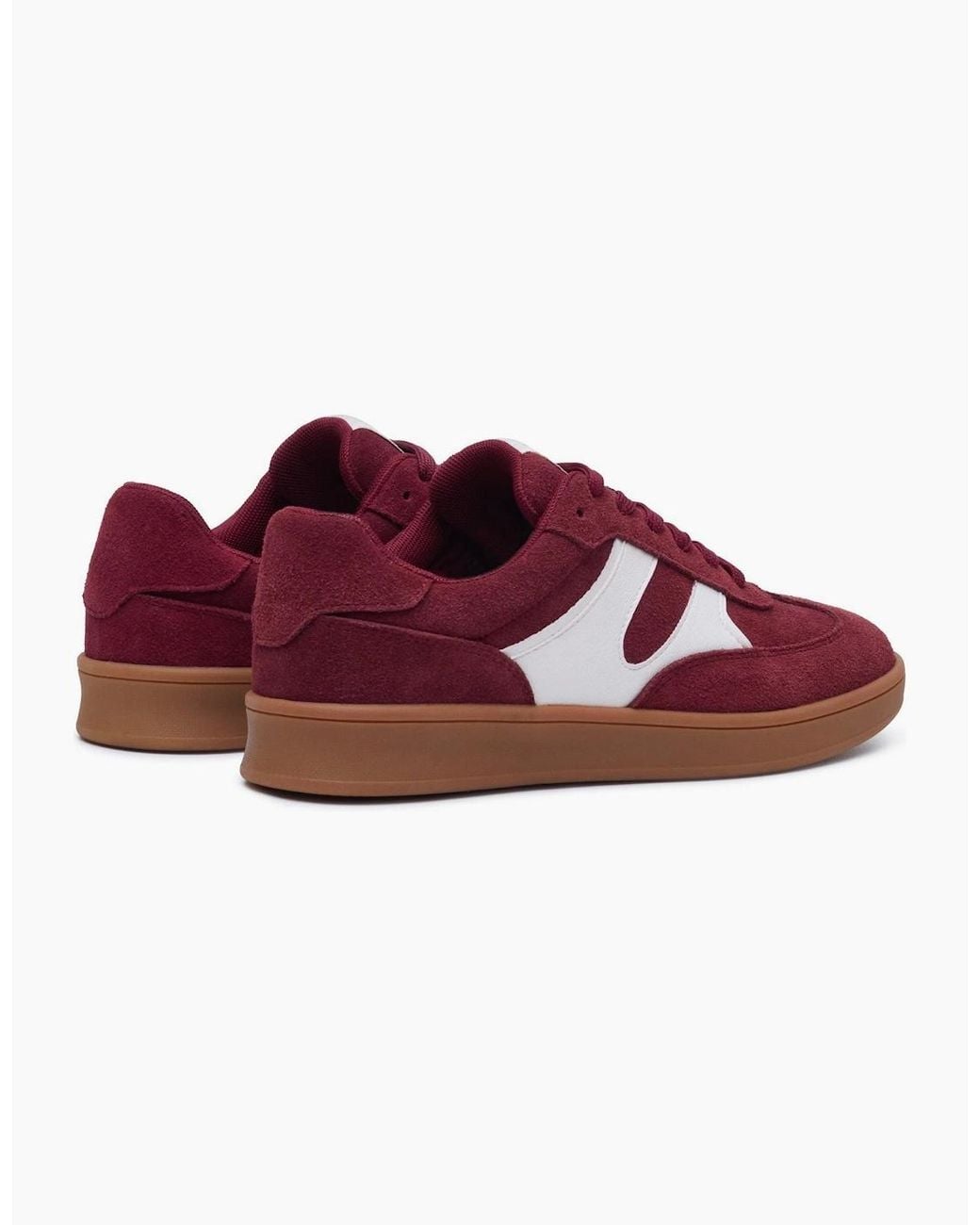 Hush Puppies Red Maura Suede Bordeaux Trainers