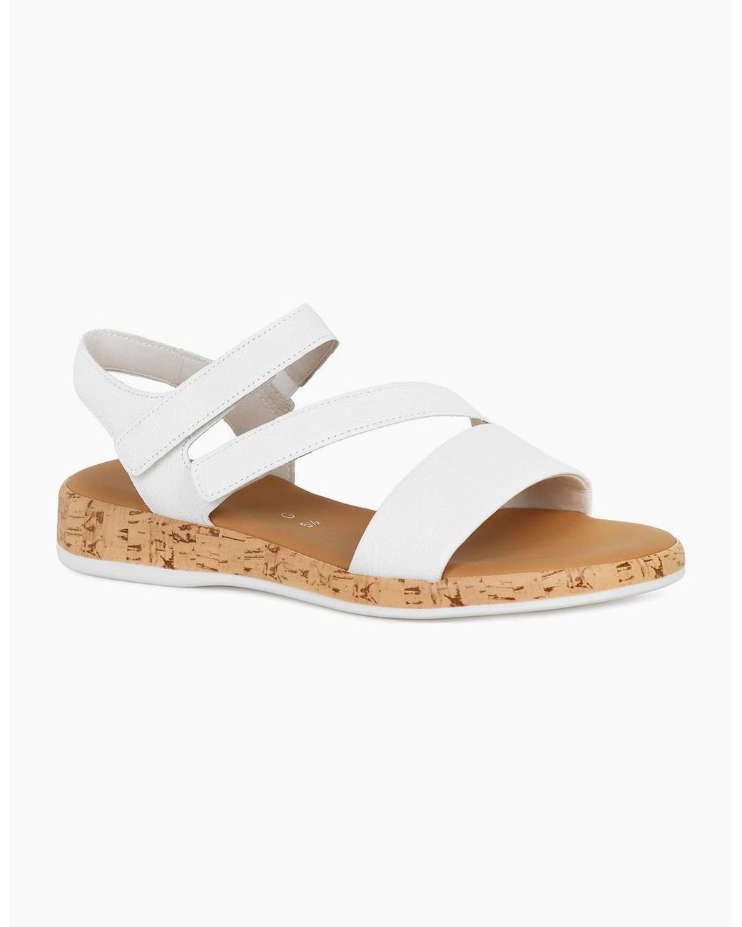 Gabor White Oporto Sandals