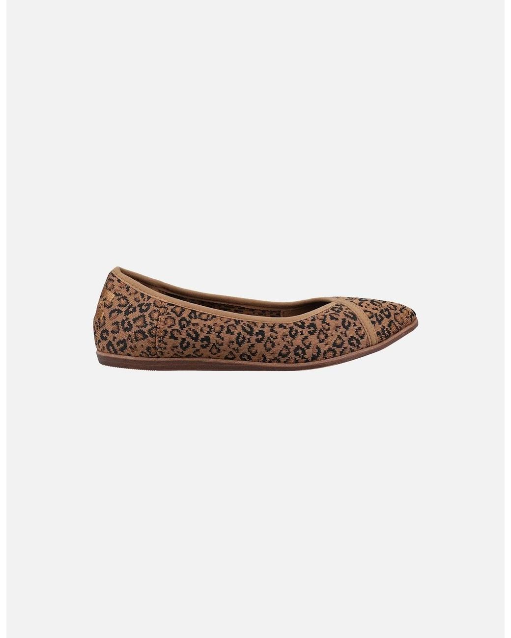 TOMS Brown Katie 100% Cotton Flats