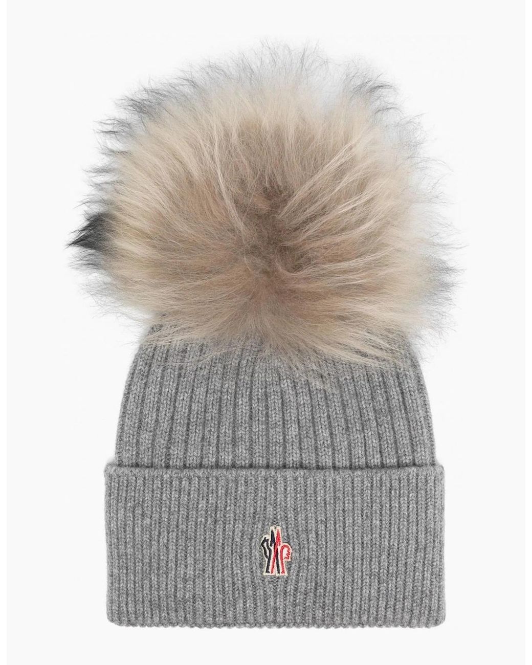 Moncler White Bobble Hat