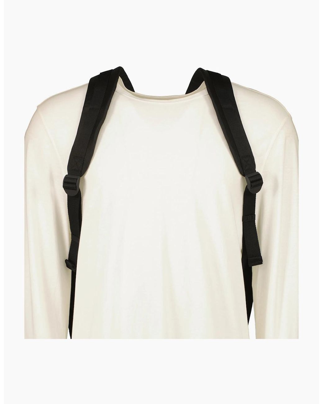 Stone Island Black Nylon Metal Backpack for men